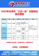 2020年天津市三支一扶考試面試輔導課程